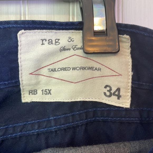 RAG BONE 5 pocket navy pant 34 - Picture 3 of 6